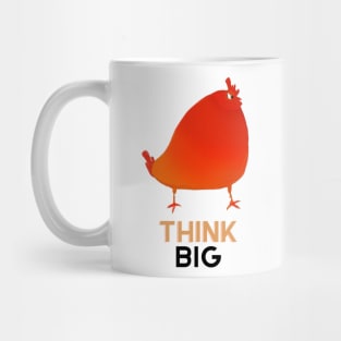 Think Big Red Rooster Mug